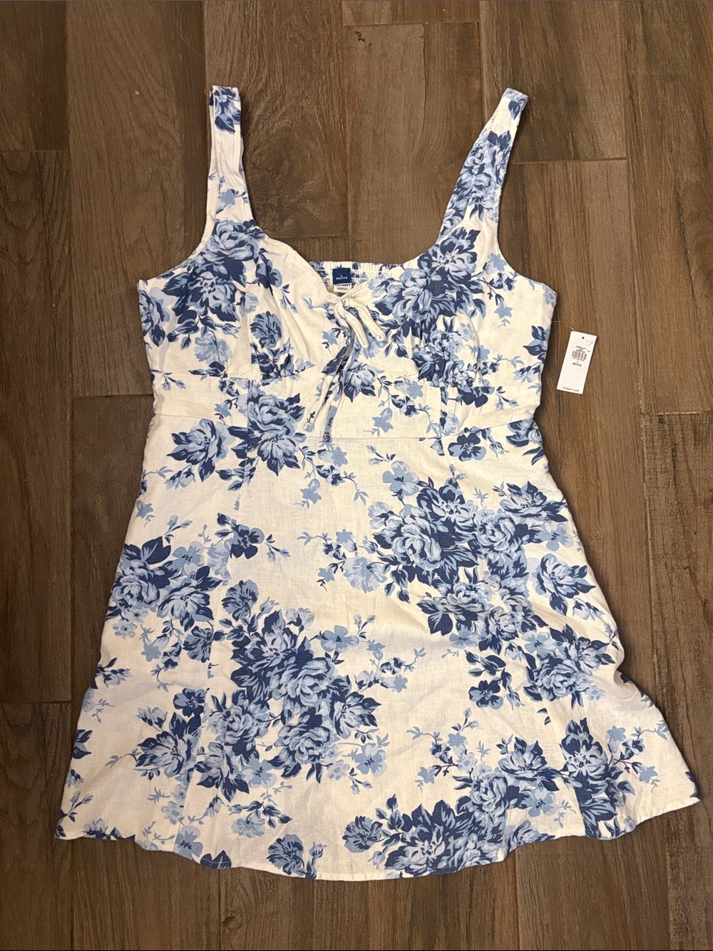 Old Navy Tank Dress with Blue Floral Print